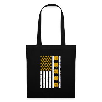 United States Clover Shamrock St. Patrick's Day - Tote Bag - black - Front