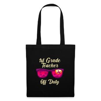 Professeur de classe de première classe en congé Professeur de vacances - Sac en tissu - noir - Devant