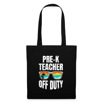 Preschool Kindergarten Educator off duty teacher - Tote Bag - black - Front