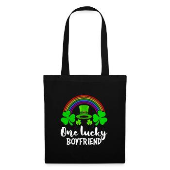 One Lucky Boyfriend St Patrick’s Day - Stoffbeutel - Schwarz - Vorne