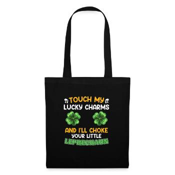 Lustiger St. Patrick’s Day Spruch Lucky Charms - Stoffbeutel - Schwarz - Vorne