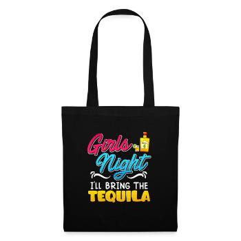 Girls Night Ich bringe den Tequila Spring Break - Stoffbeutel - Schwarz - Vorne