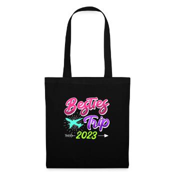 Besties Trip 2023 Urlaub mit Freunden Spring Break - Stoffbeutel - Schwarz - Vorne