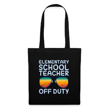 Holiday Primary School Class Teacher Off Duty Teacher - Tote Bag - black - Front