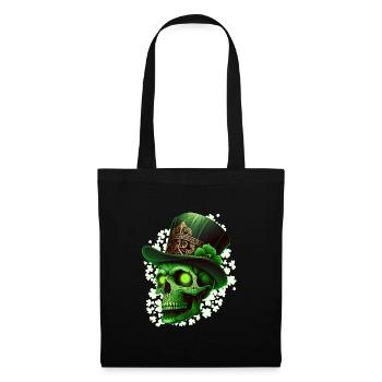 St. Patrick's Day Irish Skeleton Leprechaun - Tote Bag - black - Front