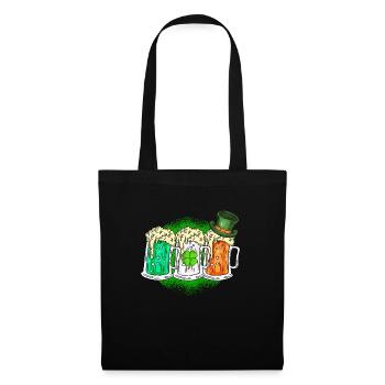 Irlande Bière Fête irlandaise de la Saint-Patrick - Sac en tissu - noir - Devant