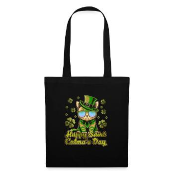 Bonne Saint-Catmas Chats Saint-Patrick - Sac en tissu - noir - Devant