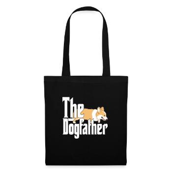 Corgi Dog Dad Dogfather Dogs Daddy Father Rottie - Stoffbeutel - Schwarz - Vorne