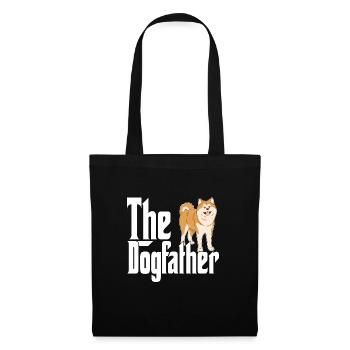 Akita Chien Papa Dogpère Chiens Papa Père Rottie - Sac en tissu - noir - Devant