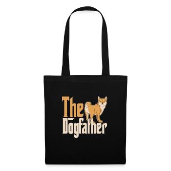Shiba Inu Chien Papa Chien Père Chiens Papa Père Rott - Sac en tissu - noir - Devant