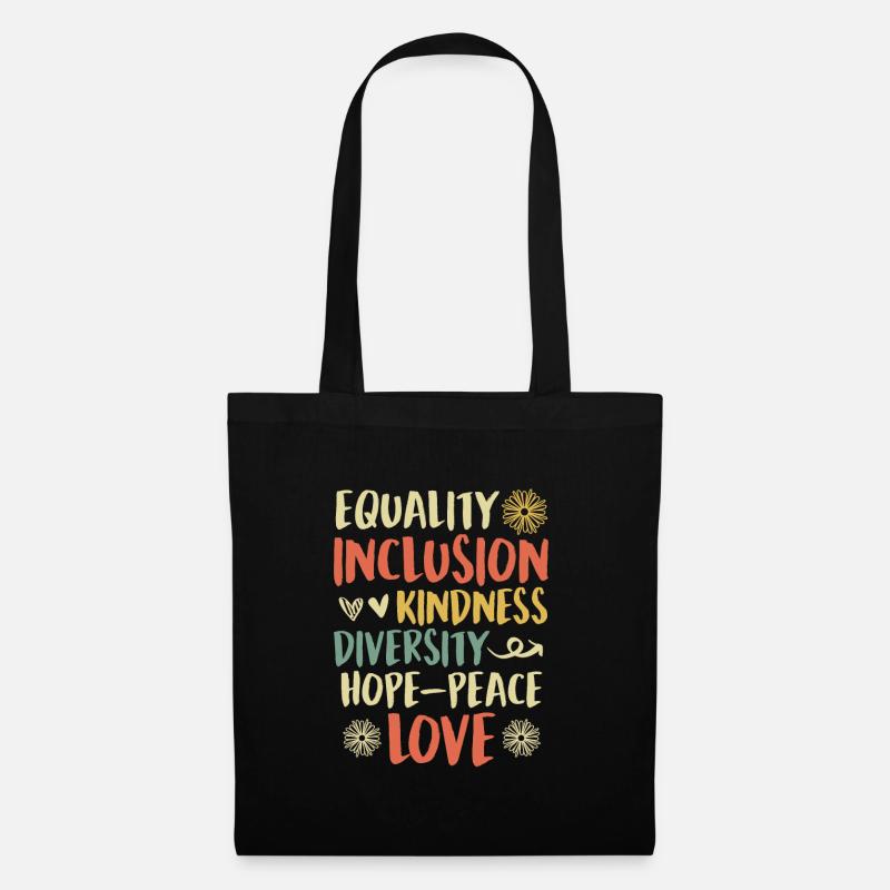 Inclusion handicap acceptation et sensibilisation - Sac en tissu - noir