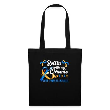 Down Syndrome Rollin avec ma Chromie Awareness - Sac en tissu - noir - Devant