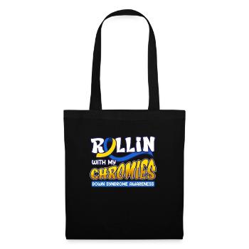 Down Syndrome Rollin avec mes Chromies - Sac en tissu - noir - Devant