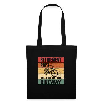 Pension Pension Pension 2023 Retraité Cyclisme Vintage - Sac en tissu - noir - Devant