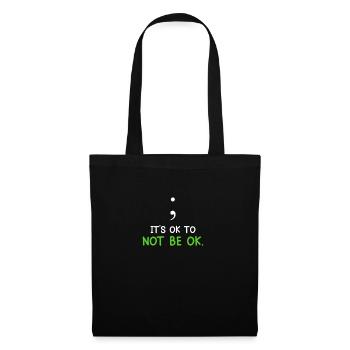 Santé mentale C’est normal de ne pas aller bien Sensibilisation - Sac en tissu - noir - Devant