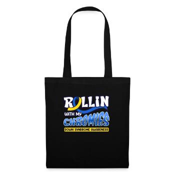Down Syndrome Rollin avec mes Chromies - Sac en tissu - noir - Devant