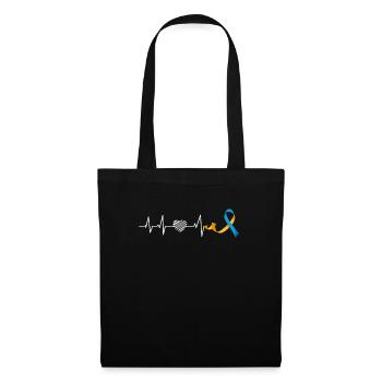 Boucle de sensibilisation au syndrome de Down Extra - Sac en tissu - noir - Devant