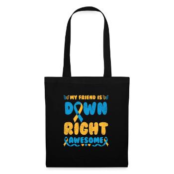 Down Syndrome Awareness Loop Trisomy 21 - Tote Bag - black - Front
