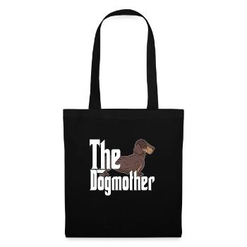 Teckel Chien Maman Chienne Chiens Maman - Sac en tissu - noir - Devant