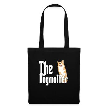Corgi Dog Mom Dogmother Dogs Mommy - Stoffbeutel - Schwarz - Vorne