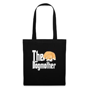 Corgi Dog Mom Dogmother Dogs Mommy - Stoffbeutel - Schwarz - Vorne