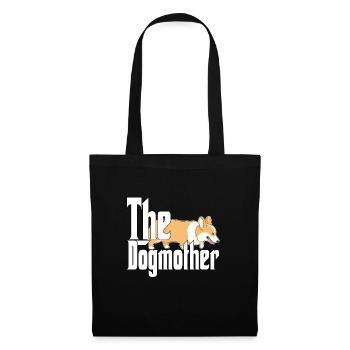 Corgi Dog Mom Dogmother Dogs Mommy - Stoffbeutel - Schwarz - Vorne