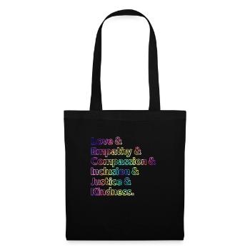 Inclusion Acceptation handicap Solidarité - Sac en tissu - noir - Devant