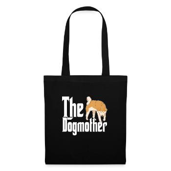 Akita Chien Maman Chienne Chiens Maman - Sac en tissu - noir - Devant