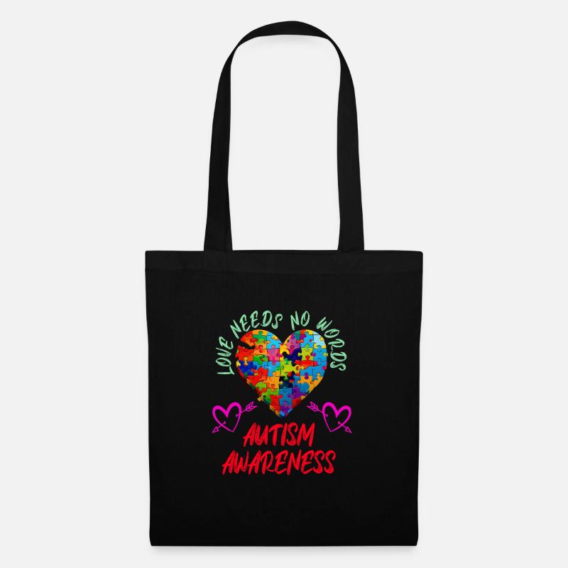 Autistic Equality Autistic Diversity and - Tote Bag - black
