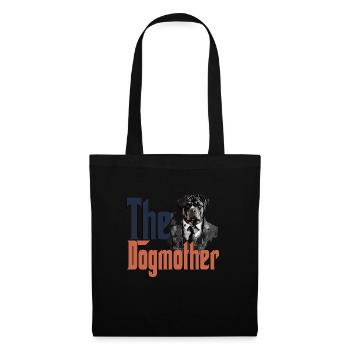 Rottweiler Chien Maman Chienne Chiens Maman Rottie - Sac en tissu - noir - Devant