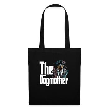 Rottweiler Chien Maman Chienne Chiens Maman Rottie - Sac en tissu - noir - Devant