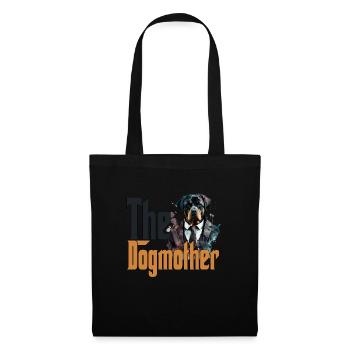 Rottweiler Chien Maman Chienne Chiens Maman Rottie - Sac en tissu - noir - Devant