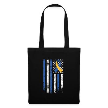 Variété de boucle de sensibilisation au syndrome de Down et - Sac en tissu - noir - Devant