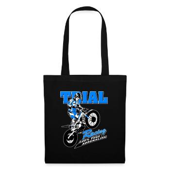 Trial - Trialsport - Moto Trial - Motorcycle Trial - Stoffbeutel - Schwarz - Vorne