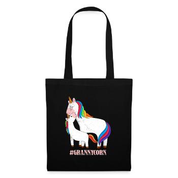 Omacorn Unicorn Fans Fête des mères Licorne Granny - Sac en tissu - noir - Devant