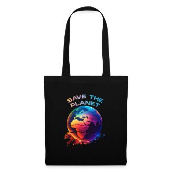 Save the Earth Earth Day Planet Environmental Protection - Tote Bag - black - Front