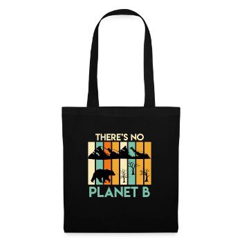 There is no Planet B Species protection Animal welfare - Tote Bag - black - Front