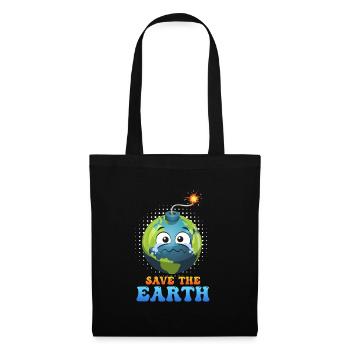 Save the Earth LOVE Mission Earth Environmental Protection - Tote Bag - black - Front