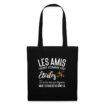 Ami Étoile Meilleur Ami - Sac en tissu - noir - Devant