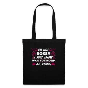 Je ne suis pas autoritaire Mama Chef Superviseur Maman Maman - Sac en tissu - noir - Devant