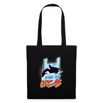 Save the whales Orkas Save the Ocean Environment - Tote Bag - black - Front