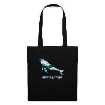 Save the whales Species protection and animal welfare - Tote Bag - black - Front