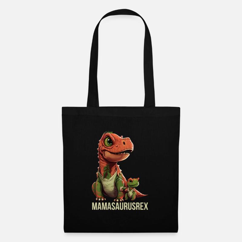Mamasaurus Rex Mütter Muttertag Dinosaurier - Stoffbeutel - Schwarz