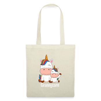 Omacorn Unicorn Fans Grands-mères Licorne - Sac en tissu - nature - Devant