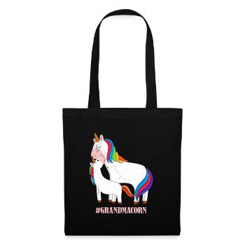 Omacorn Unicorn Fans Fête des mères Licorne Granny - Sac en tissu - noir - Devant