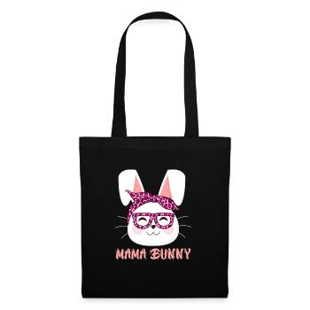 Mom Rabbit Rabbit Face Cool Easter Bunny Mom - Tote Bag - black - Front