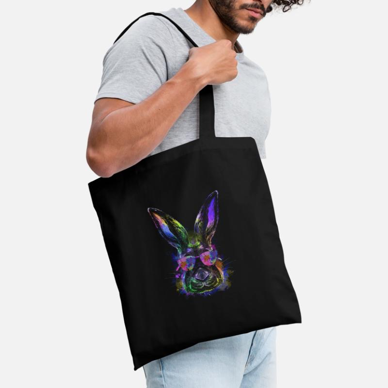 Cool Easter Bunny Happy Easter Bunny Tote Bag
