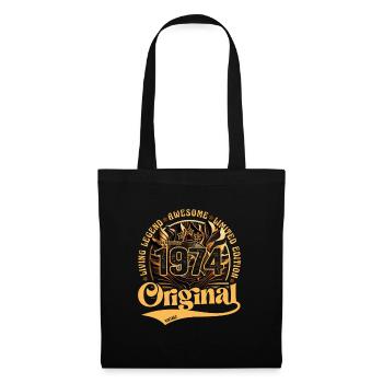 born in 1974 birthday retro vintage 1974 - Tote Bag - black - Front