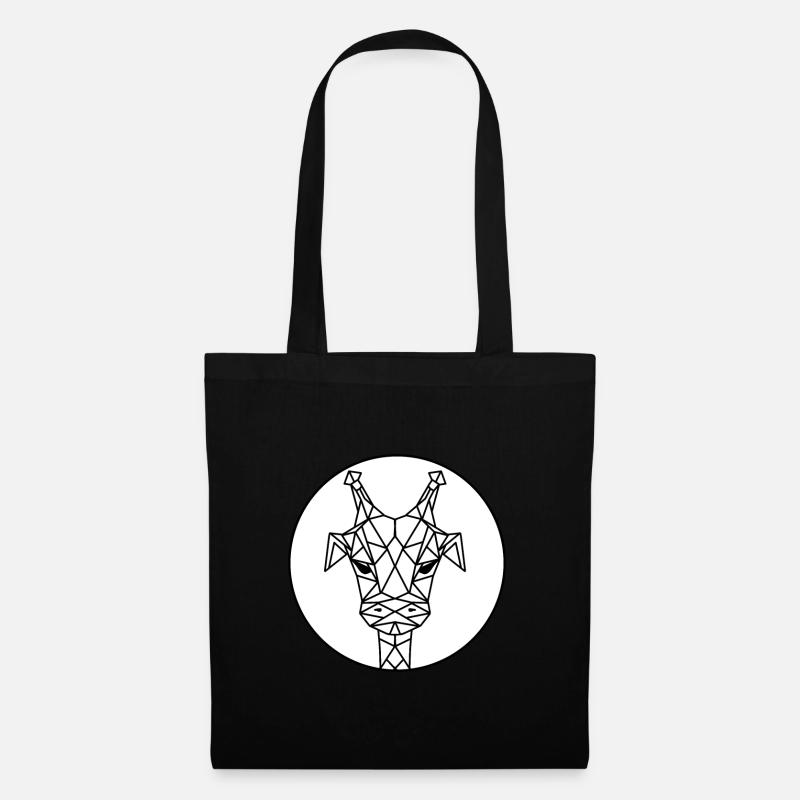 Geo-giraffe - Tote Bag - black