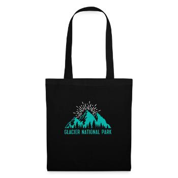 Alpinistes du parc national des Glaciers - Sac en tissu - noir - Devant